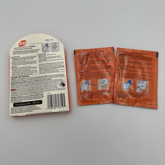 OFF Clip On Mosquito Repellent Refills for Fan 4 Total Refills - Picture 2 of 2